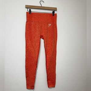 Gymshark Vital Seamless leggings size medium orange contouring compression waist